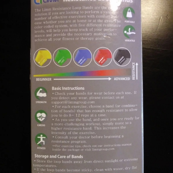 Limm Resistance Loop Bands (5 Bands) - Picture 6 of 6